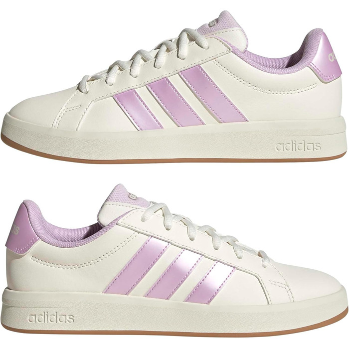 Жіночі кросівки Adidas Grand Court Base 3.0, розмір 43 1/3 EU, білий, лавандовий, білий
