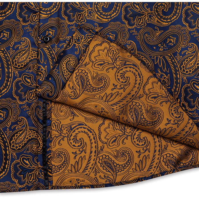 Набір аксесуарів для чоловіків DiBanGu: краватка-снуд, 3 кишенькові хустинки, запонки, кільце для краватки (чорний, синій, золотий)