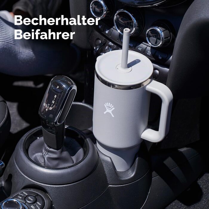 Термостакан Hydro Flask Travel Tumbler 1.2 л з трубою, нержавіюча сталь, вакуумна ізоляція, White