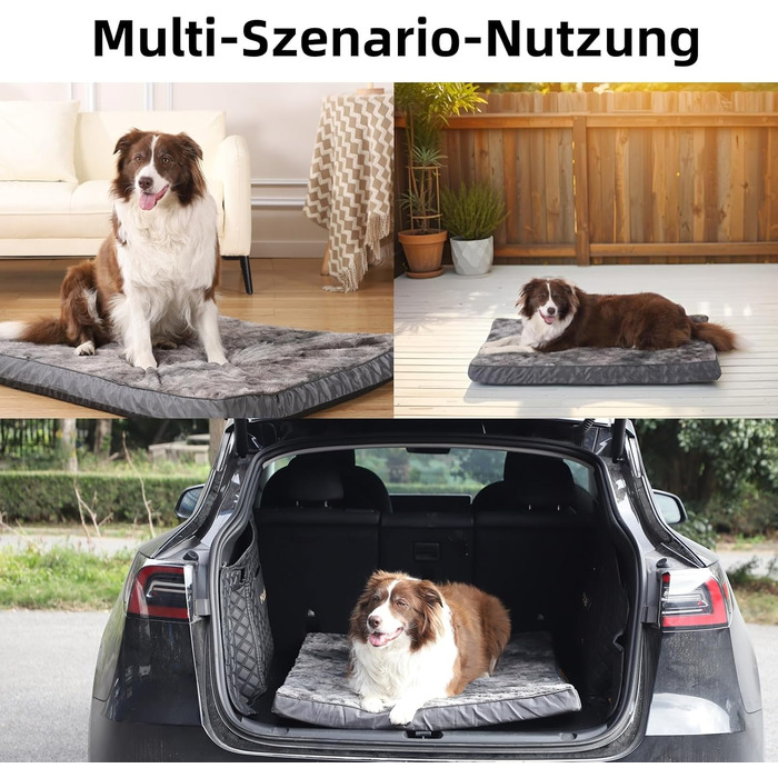 Ортопедичний лежак для собак, малий та середній розмір, трансформується (холодне/тепле), знімний та пральний, водовідштовхувальний, 75x50x7 см, M 75x50x7 (кольорове поєднання)