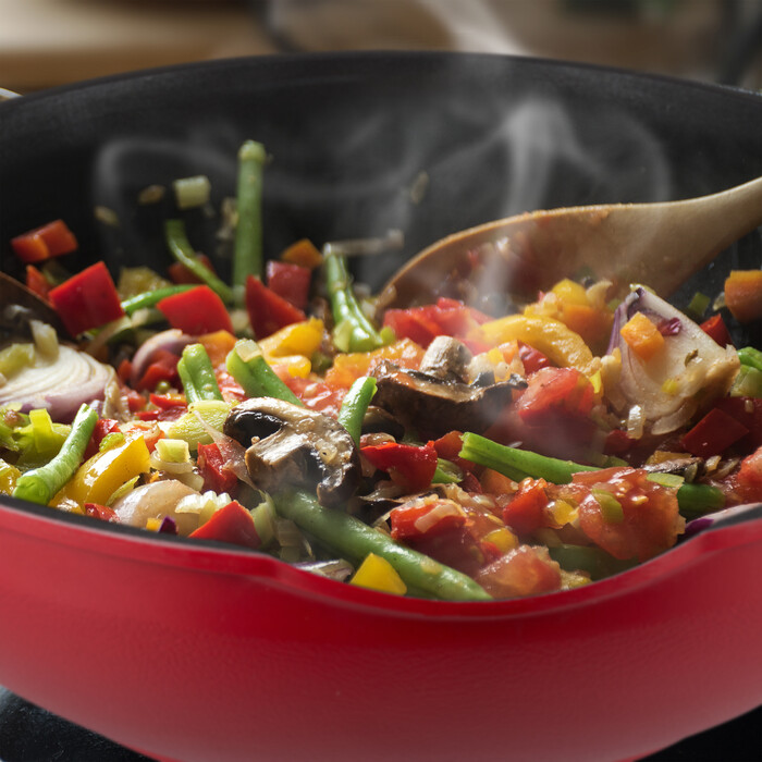 Relaxdays Non-Stick Wok with Lid