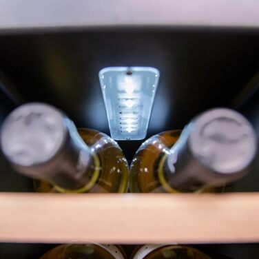 Cecotec Bolero GrandSommelier 95L Wine Cooler - Compressor, Adjustable Temp, LED, Stainless Steel & Wood Finish