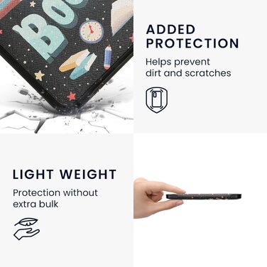 Чохол-книжка kwmobile для Tolino Shine 3 - яскравий чохол для eReader, блакитний, жовтий, зелений