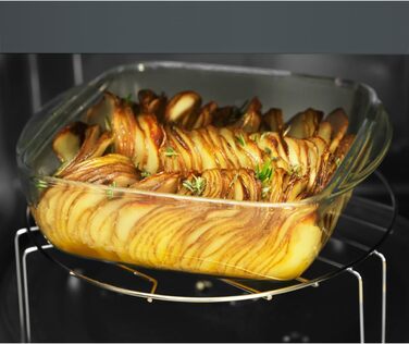 Мікрохвильова піч AEG MFB252DB з грилем, 25 л, 900 Вт, інвертор, чорний