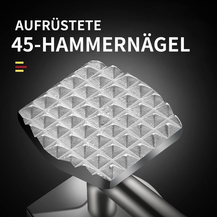 Молоток для м'яса Fleischhämmer з нержавіючої сталі, подвійний, для шніцелів, котлет, стейків – ніж для розм'якшення м'яса