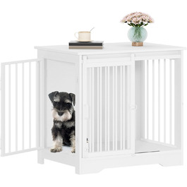 Сучасний вольєр для собак Hzuaneri DFC84301B, 69x49x64.5 см, з 2 дверцятами, для дому