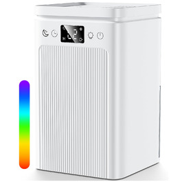 Електричний осушувач повітря 2.2L з LED дисплеєм, тихий, з таймером та підсвічуванням, авто-стоп та авто-розморожування, для спальні та ванної кімнати