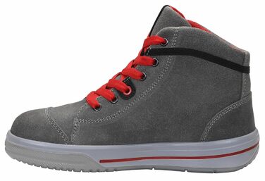 Робочі черевики ELTEN VINTAGE Mid ESD S3 для чоловіків, шкіряні, з металевим носком, легкі, спортивного стилю, сірого кольору, розмір 46 EU