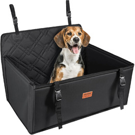 Автокрісло для собак VEVOR - чорне, водонепроникне, до 22 кг