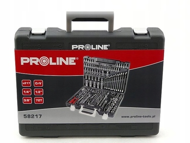 Набір торцевих ключів Proline 58217, 217 предметів