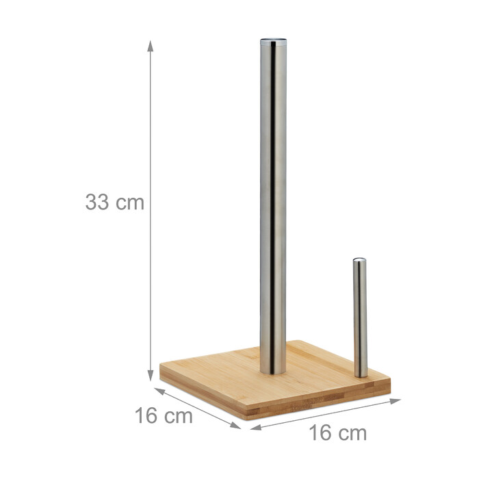 Relaxdays Kitchen Towel Holder with Roll End Stop