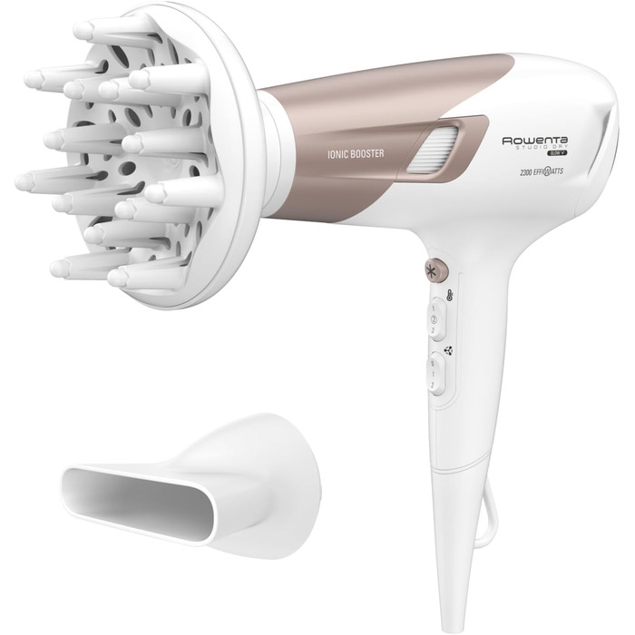 Фен Rowenta x Karl Lagerfeld Studio Dry CV581L: Ефективність та Стиль, 6 режимів, Thermo Control, Чорний/Червоний