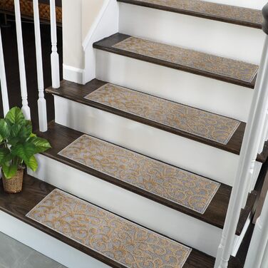 Сходинкові сходи Sussexhome Leaves Collection Beige - набір 13 шт.