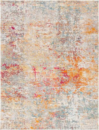 Килим Safavieh Madison для вітальні, їдальні, спальні - короткий ворс, сірий та бірюзовий, 160 x 229 см