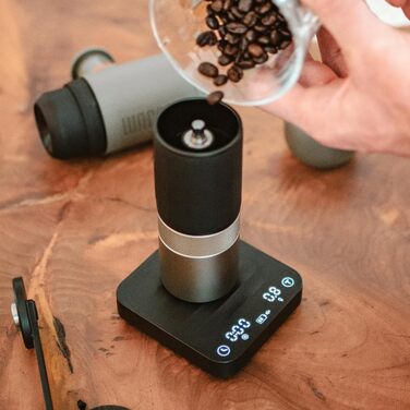 WACACO Exagram Pro Digital Kitchen Scale with Timer - Espresso Scale, Rechargeable, Black