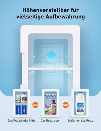 AstroAI Mini Fridge 6 Liter / 8 Cans | Cooler & Warmer | AC/DC | Compact Fridge for Bedroom, Car, Drinks, Beauty, Skincare, Travel