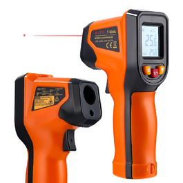 Інфрачервоний термометр цифровий -50°C～600°C: інструмент для вимірювання температури з лазерним цілевказівником та LCD дисплеєм (не для вимірювання температури тіла людини)