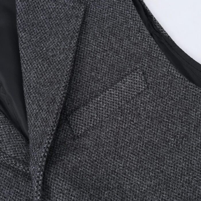 Жилет чоловічий Allthemen з твіду, вовняний, для ділового стилю, формальний, Regular Fit, сірий, XXL