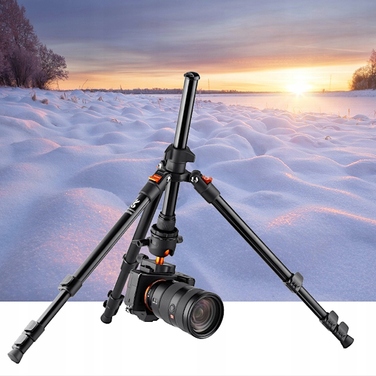 Штатив K&F Concept з кріпленням K09.101V1 K234A0+BH-28L, 163 см, чорний