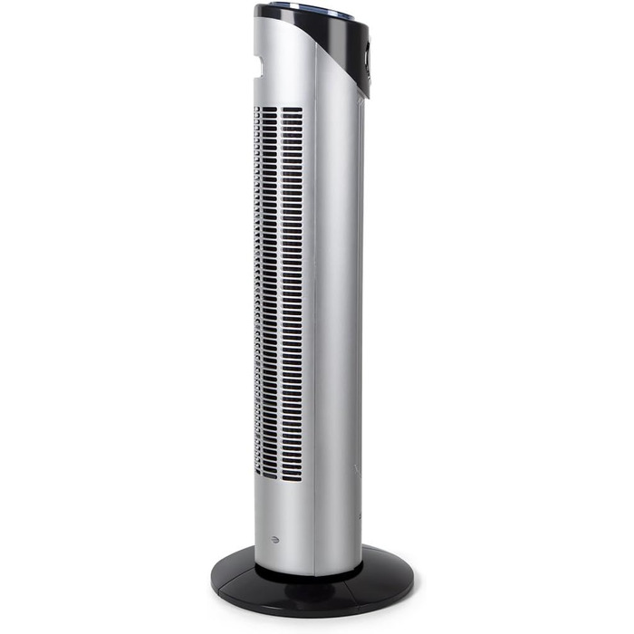 Турбовентилятор Orbegozo TWM 1015 з пульта дистанційного керування, 3 режими, LED дисплей, таймер, 3 швидкості, тихий, поворот 80°, 45W, сірий/чорний (89 см.)