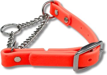 Нашийник для собак JI HODGES Artigale, біотана, нержавіюча сталь, проти потягування, професійна якість, Extra Large (Оранжевий/Західний (Sunset Chevron))