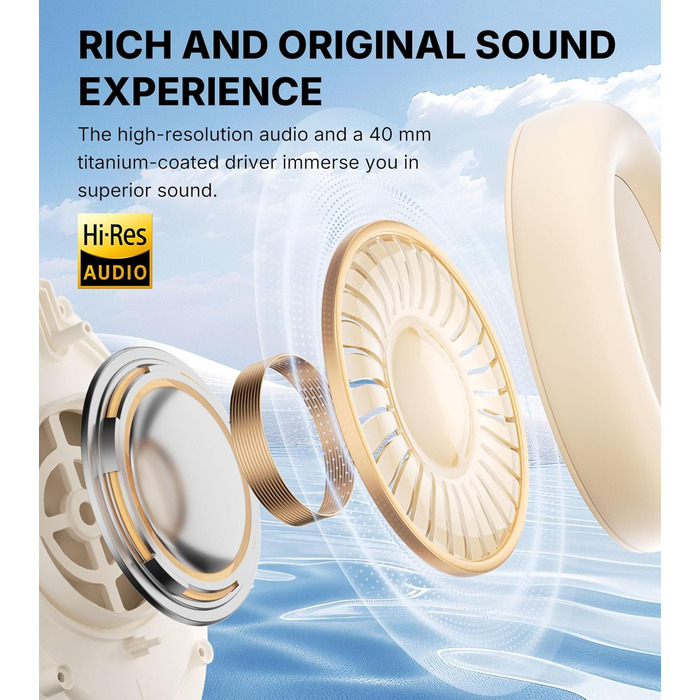 Edifier WH700NB Pro: Бездротові навушники з активним шумозаглушенням (-43dB), Hi-Res Audio, Bluetooth V5.4, AI-дзвінки, швидка зарядка, складні - Чорний