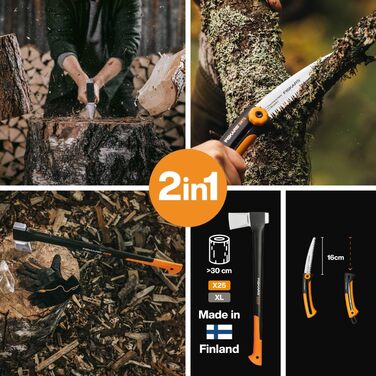 Точилка для сокир та ножів Fiskars Xsharp, керамічна, чорно-помаранчевий колір, 1000601