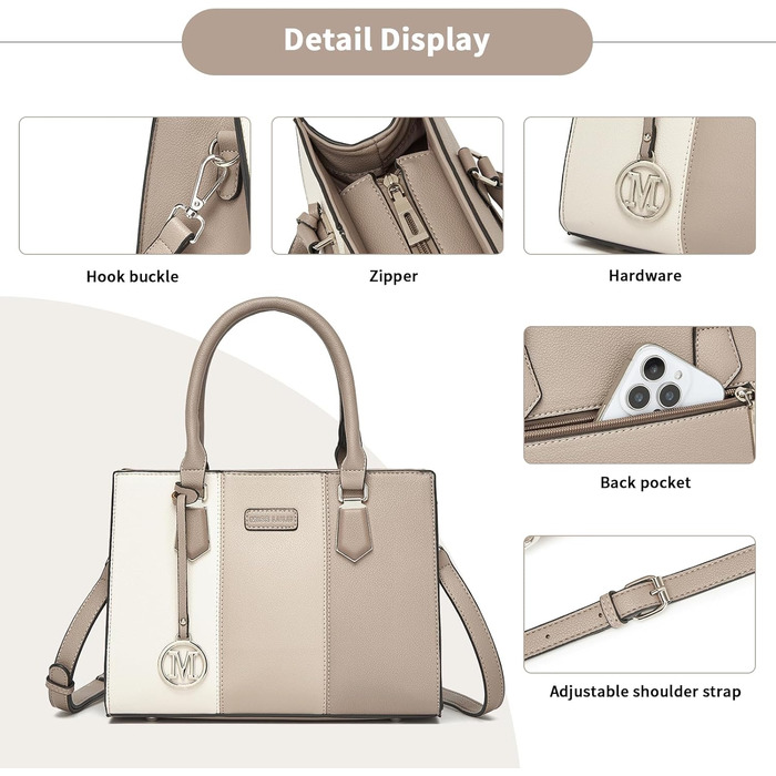 Сумка жіноча Miss Lulu середнього розміру, екошкіра, хакі. З плечовим ремінцем, для офісу, школи, подорожей