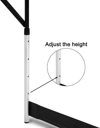 Складний алюмінієвий стіл для кемпінгу eSituro з регульованою висотою 100x60x73-94 см, стільниця MDF під дуб