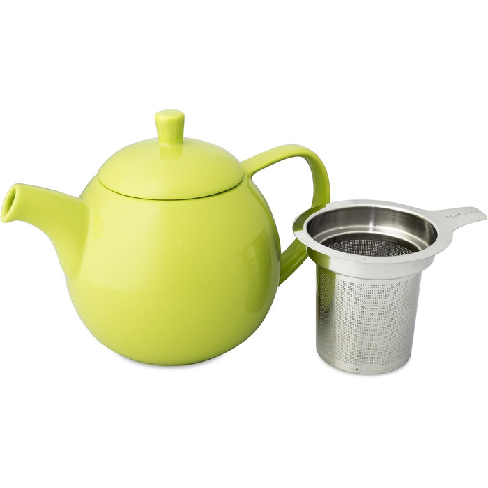 FORLIFE Curve Teapot with Infuser, 625 ml 24-Ounce / 710 ml lime