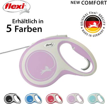 Рулетка вимірювальна Flexi Rollleine New Comfort, 5 м, рожева, компактна