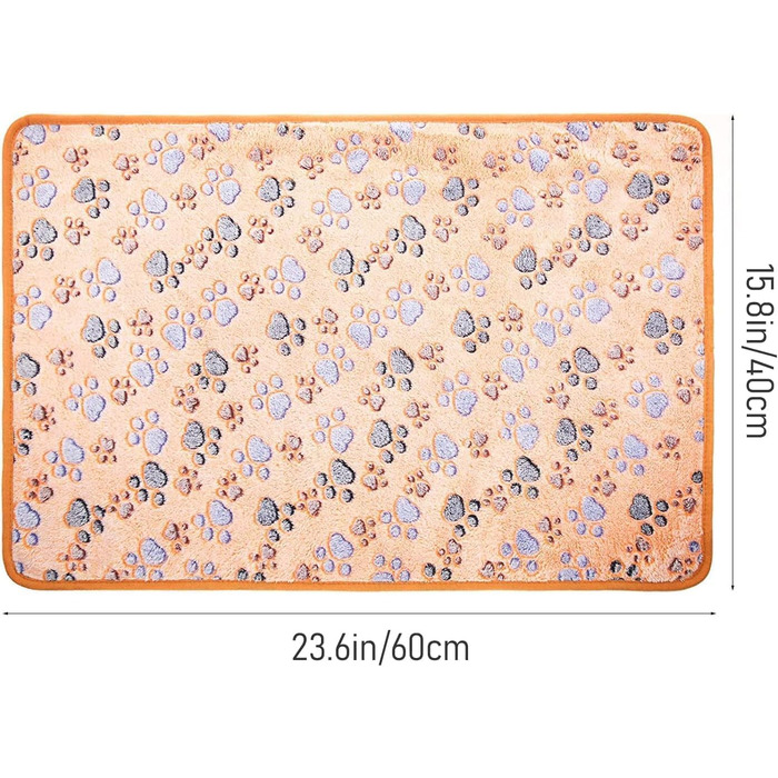 16 шт. ковдри для собак та котів, миючі, м'які, теплі, флісові, 60x40 см