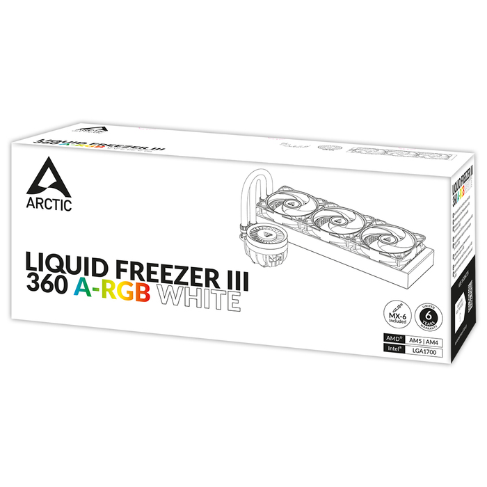 Рідинне охолодження Arctic Liquid Freezer III 360 ARGB White ACFRE00152A