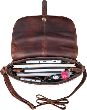 Сумка жіноча STILORD Kira шкіряна вінтажна маленька коричнева (коньяк) для вечірок та міста