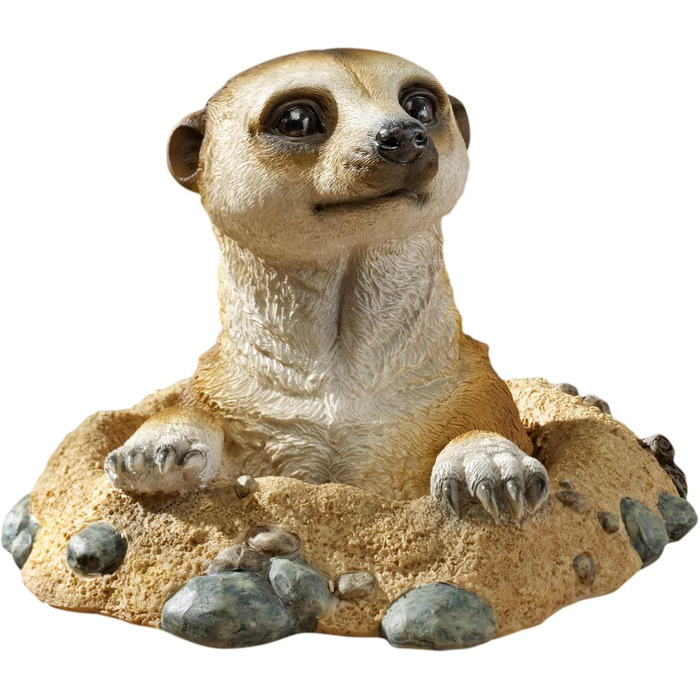 Design Toscano Kalahari Meerkat Figures, Dimensions: 21.5 x 10 x 16.5 cm