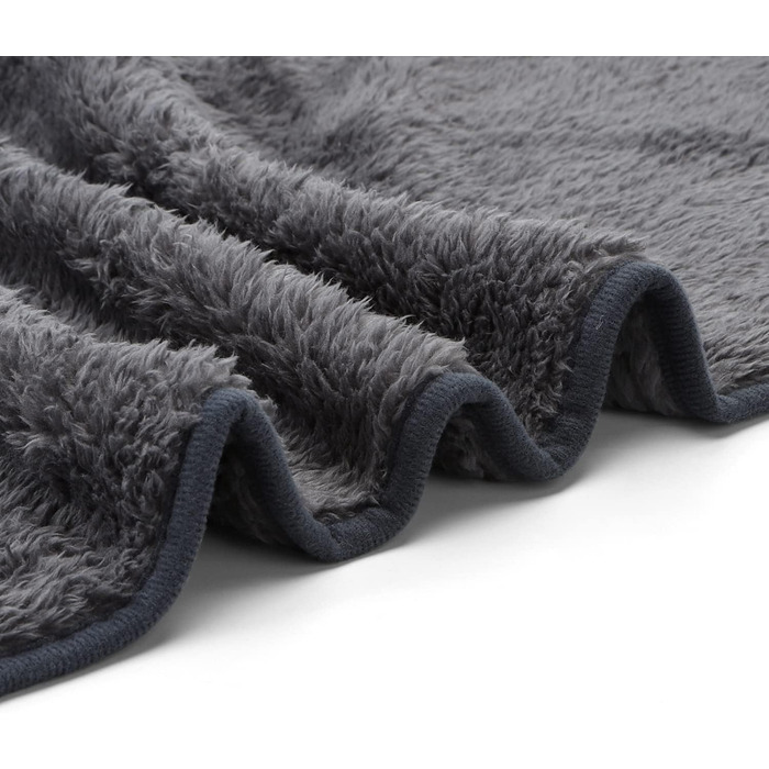 М'яка флісова підстилка для собак і котів Nobleza, 160 x 120 см, сіра
