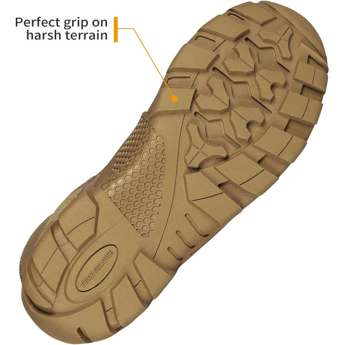 Черевики FREE SOLDIER для чоловіків: тактичні, туристичні, бойові, для активного відпочинку та військової підготовки (42 EU, Коричневий)
