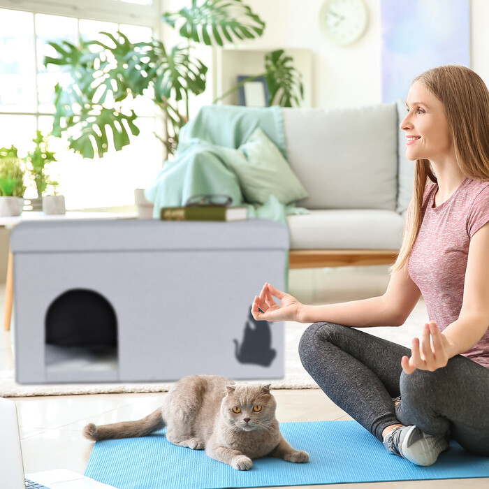 Relaxdays: Котяча печера з кришкою
