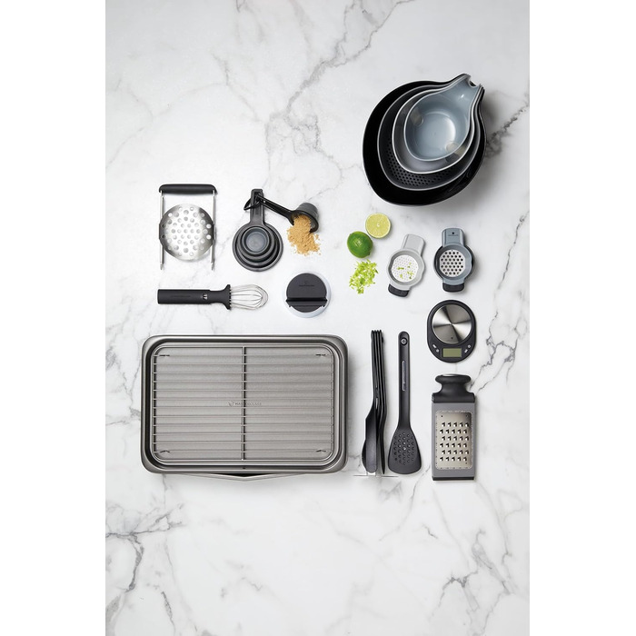 Набір форм для випічки MasterClass Smart Space Stacking Antihaft, 7 шт., сірий. Набір для випічки та запікання