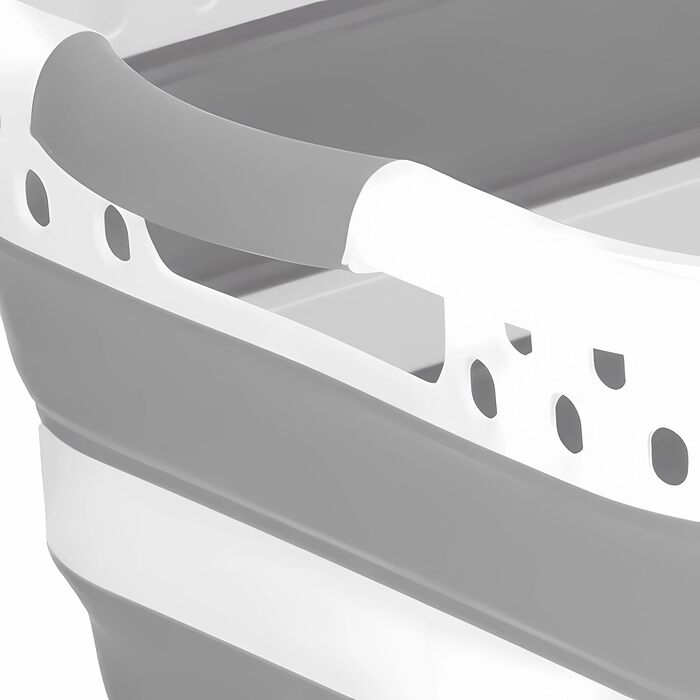Складаний кошик для білизни König Design 41 л, універсальний, багатофункціональний контейнер для прання, пластиковий, для дому