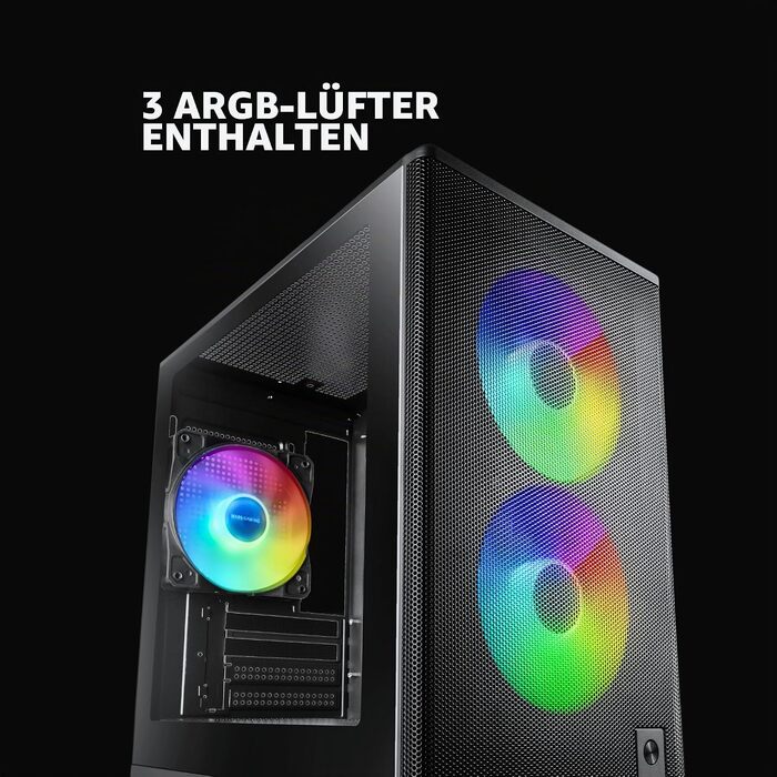 Ігровий корпус Mars Gaming MC-3TCORE Custom ATX/MicroATX, панорамне скло, підтримка рідкого охолодження, чорний