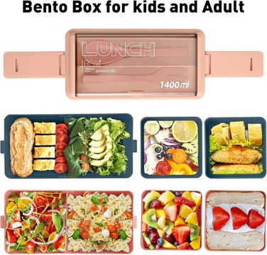 Електрична ланчбокс з підігрівом 1.5L, перезаряджувана, портативна, для роботи, сім'ї, кемпінгу, офісу, авто, подорожей, будівельних майданчиків (Blue)