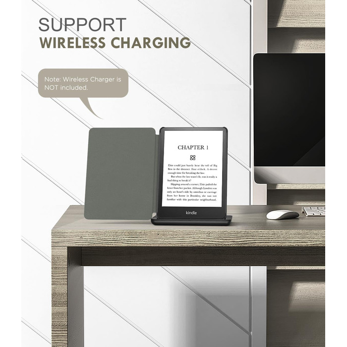 Чохол MoKo для Kindle Paperwhite 11 (2021) 6.8 дюйма, тонкий, легкий, з авто-сон/пробудження, зелений, Signature Edition