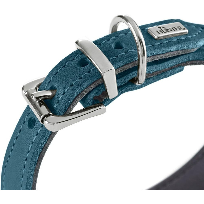 Нашийник для собак HUNTER Malta, Маджента, з м'якої повном'якої шкіри, ручної роботи, Made in Germany, розмір 37