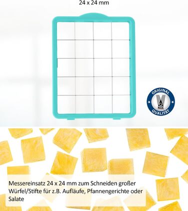 Набір для нарізки овочів Genius Nicer Dicer Chef Professional 18-ти частинний, ручний, з контейнером 5.2L, спіралізатор, для кухні