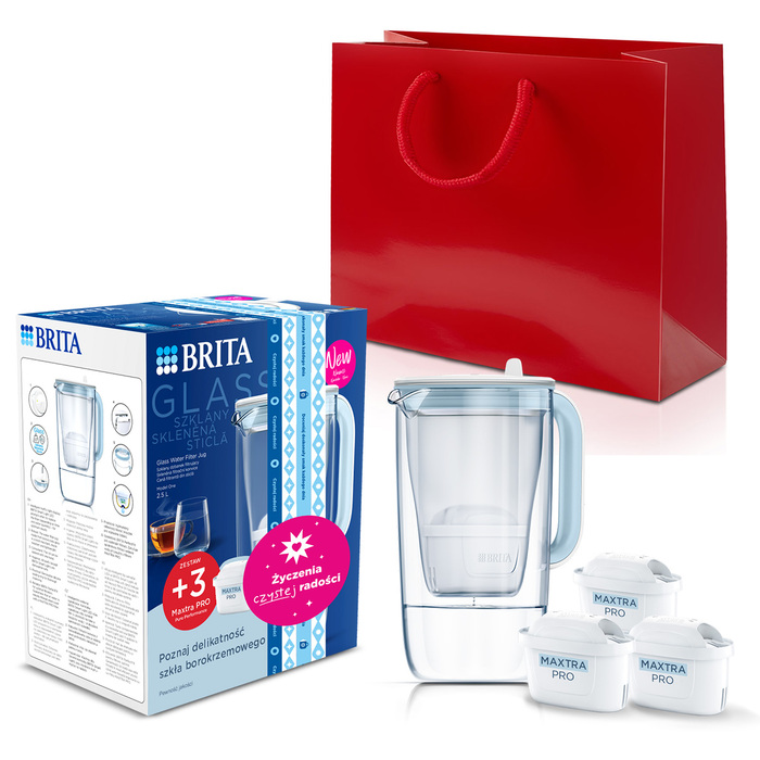 Фільтральний глечик Brita Glass 2,5 л, синій