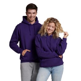 Чоловічий худі Russell Athletic Dri-Power Fleece з капюшоном, вологовідвідний, суміш бавовни, фіолетовий, розмір XL