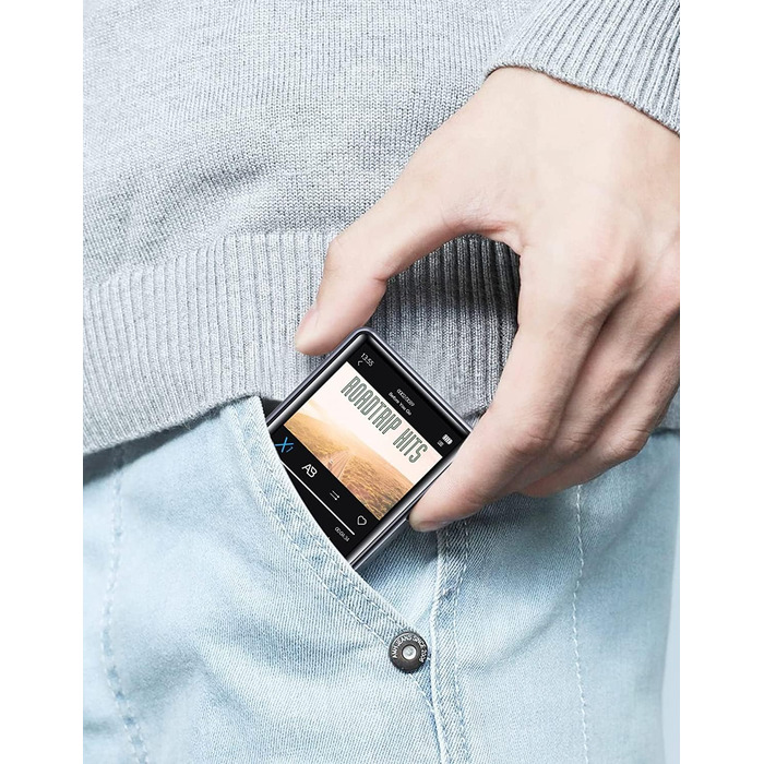 MP3 плеєр 64GB Bluetooth 5.3 HiFi з металевим корпусом, радіо FM, диктофон, сенсорний екран 2.4