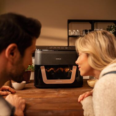 Фритюрниця Cecotec CecoFry Advance Double 9л: цифрова, без масла, з подвійними кошиками та технологією PerfectCook