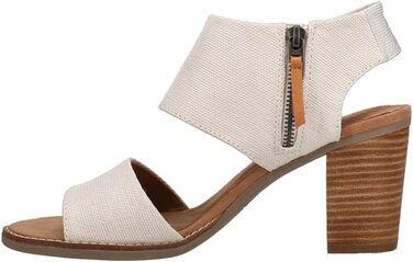 Сандалії жіночі TOMS Majorca Cutout з каблуком 38.5 EU натурального кольору